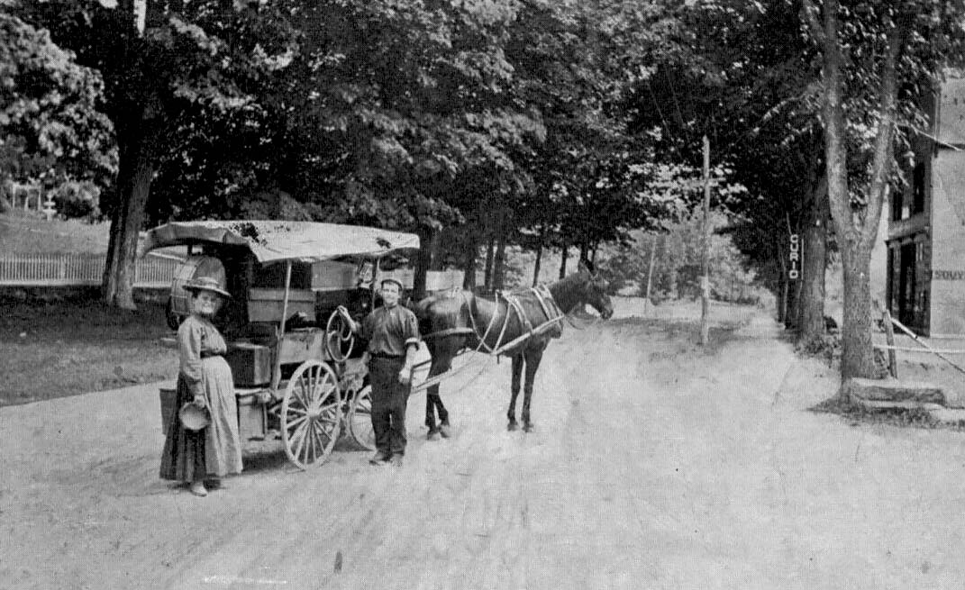 A Street Scene In Woodbourne NY, Sullivan County c1908