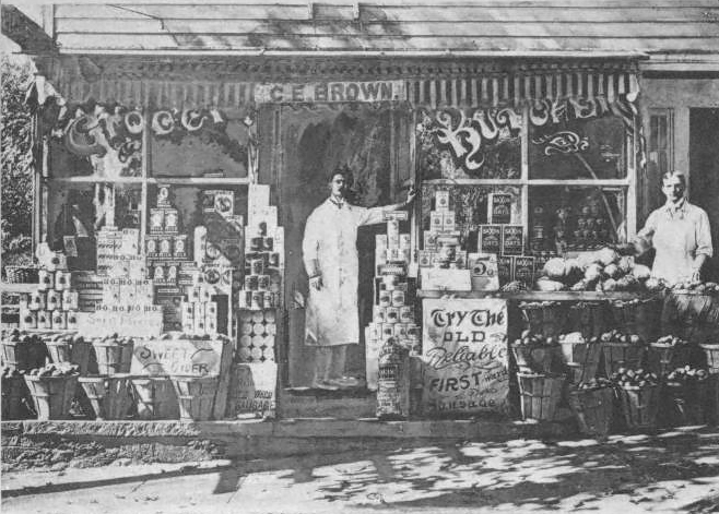 CE Brown Grocery Store, Peekskill NY, Westchester County c1906