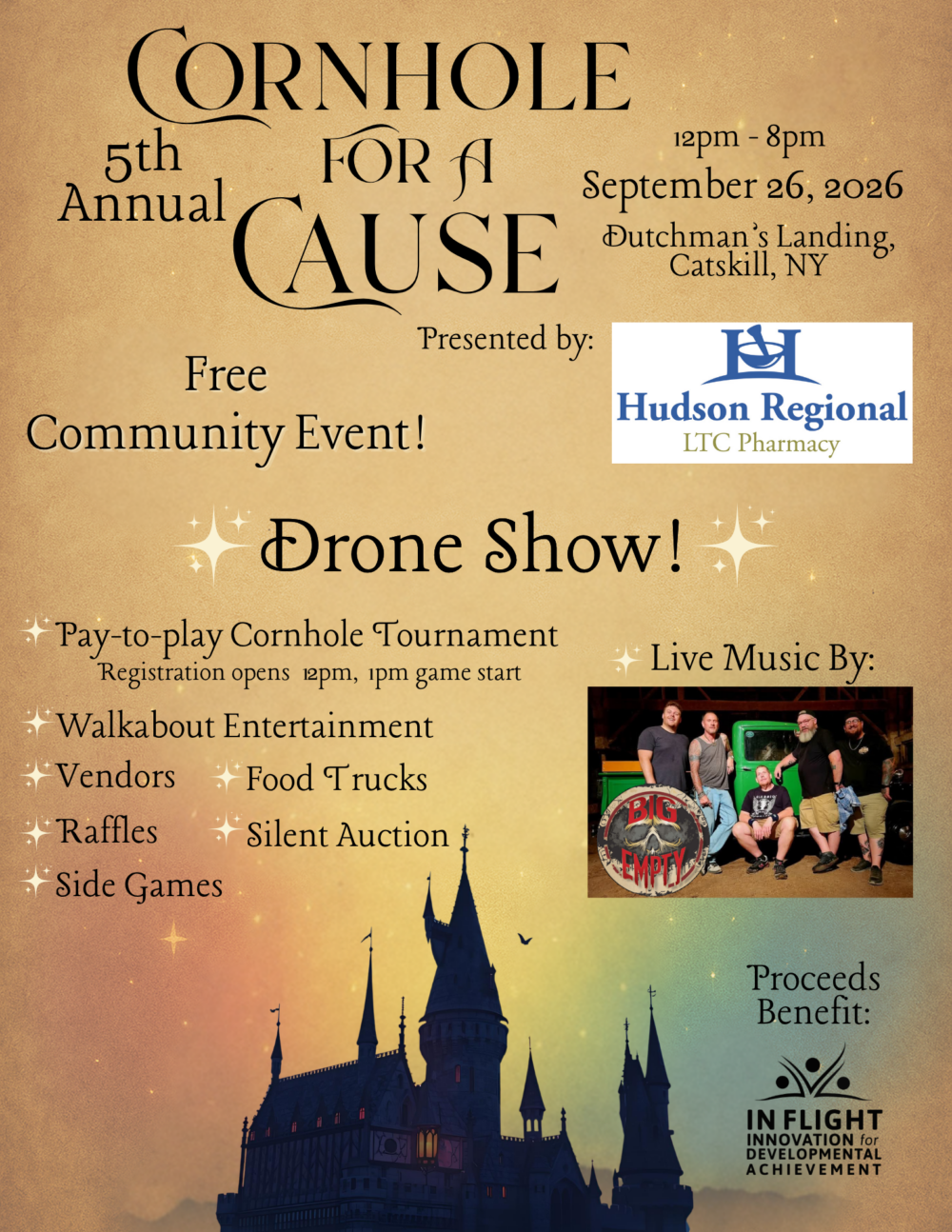 Cornhole for a Cause - Flyer