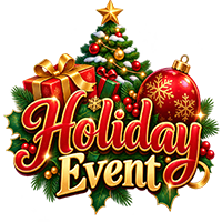 Festive Holiday Event Emblem