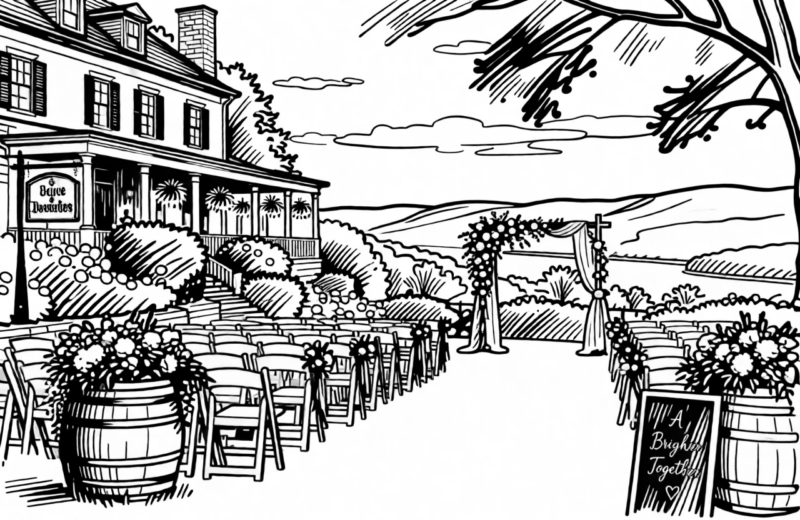 Hudson Valley Garden Wedding Vista
