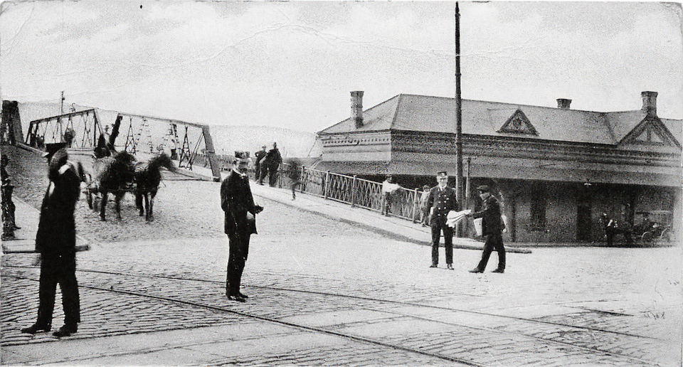 NY Central Depot in 1909 in Yonkers at Main & Dock Streets NY Central Depot in 1909 in Yonkers at Main & Dock Streets