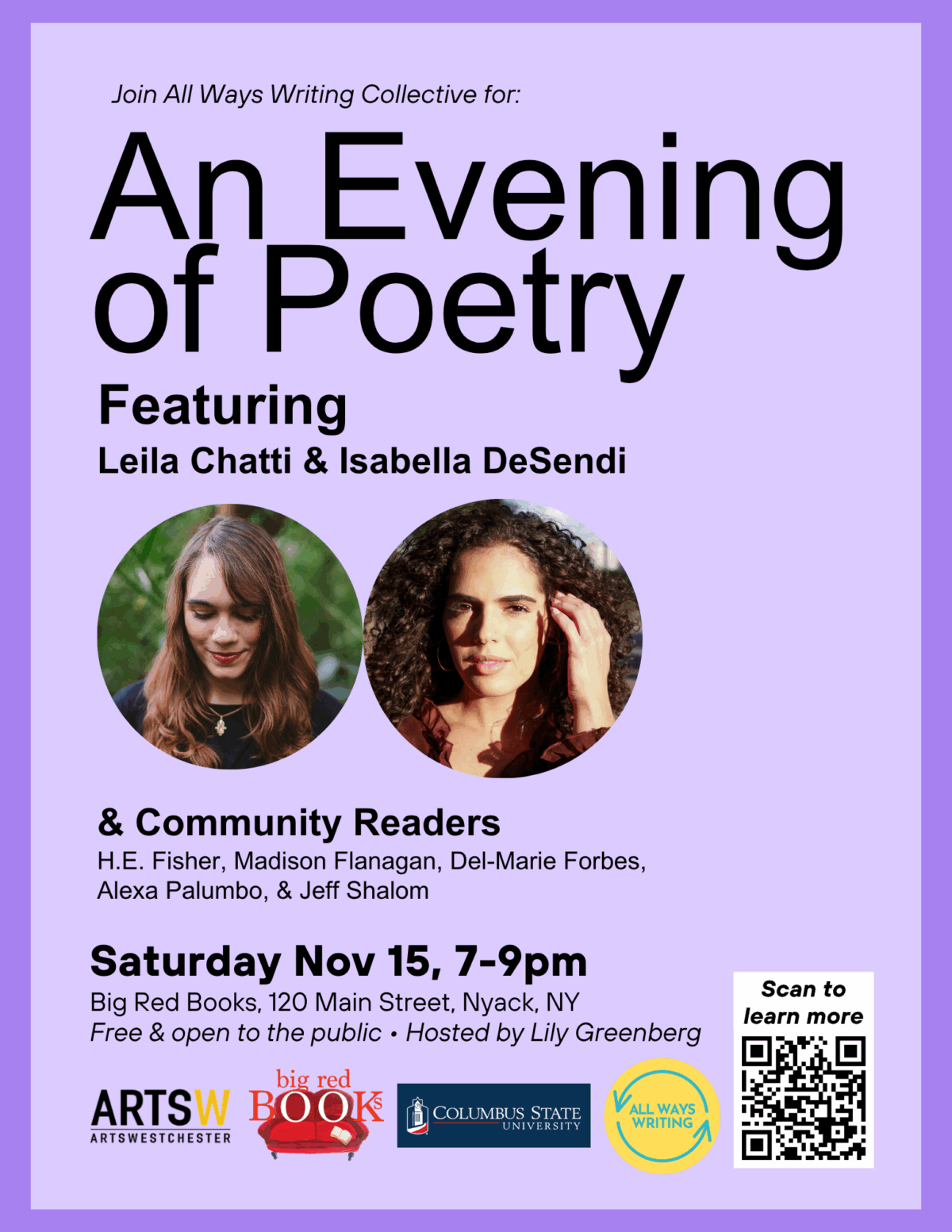 Nov 15 Leila Chatti & Bella DeSendi