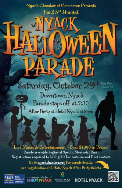 Nyack Halloween Parade Poster 2022 REV
