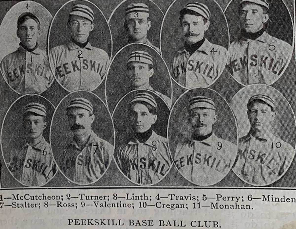 Peekskill Base Ball Club, Of The Hueson River League, Peekskill NY 1902