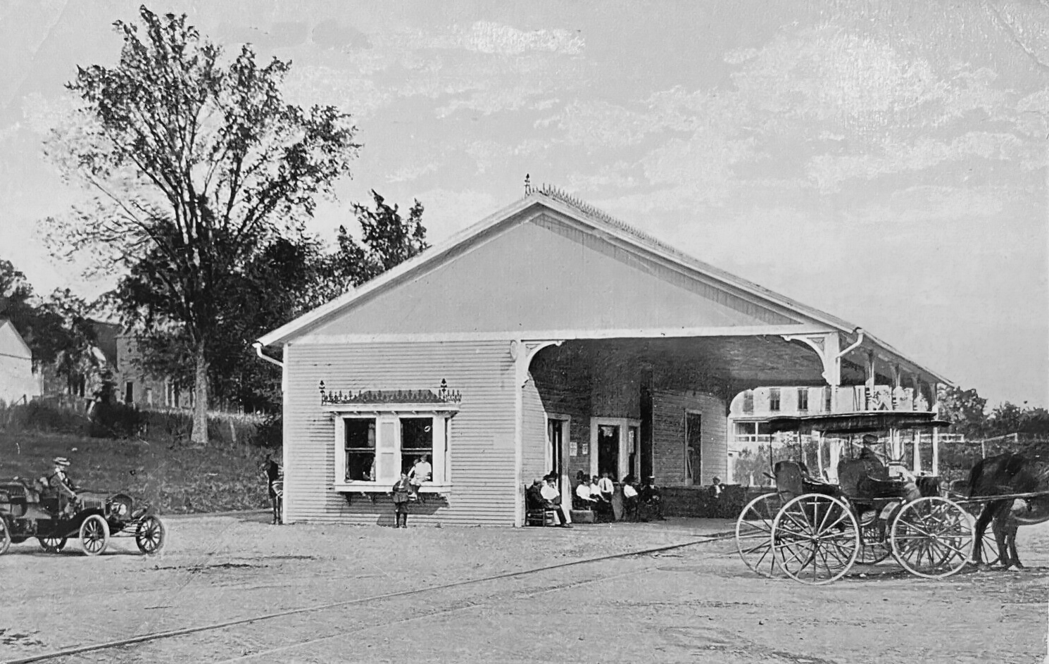 Railroad Station, Averill Park NY, Rensselaer County c 1912