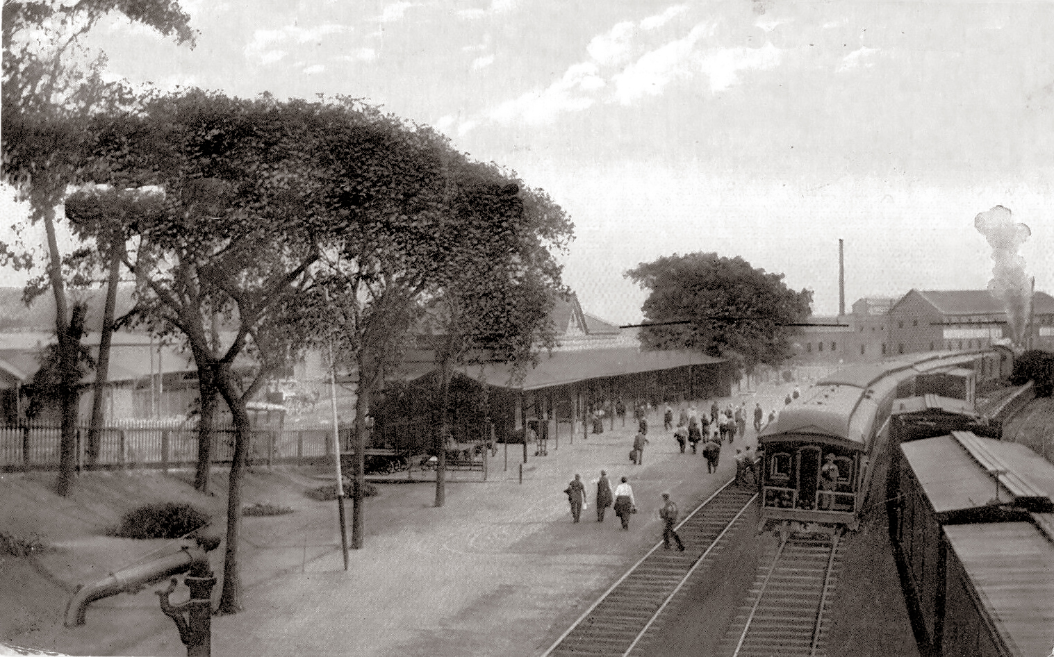 Railroad Station, Hudson NY, Columbia County c1905