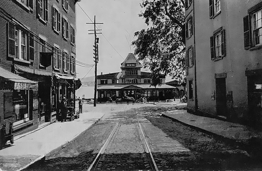 Second Street In Newburgh NY, Orange County W Ferry Terminal In The Background 1910