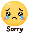 Sorry face