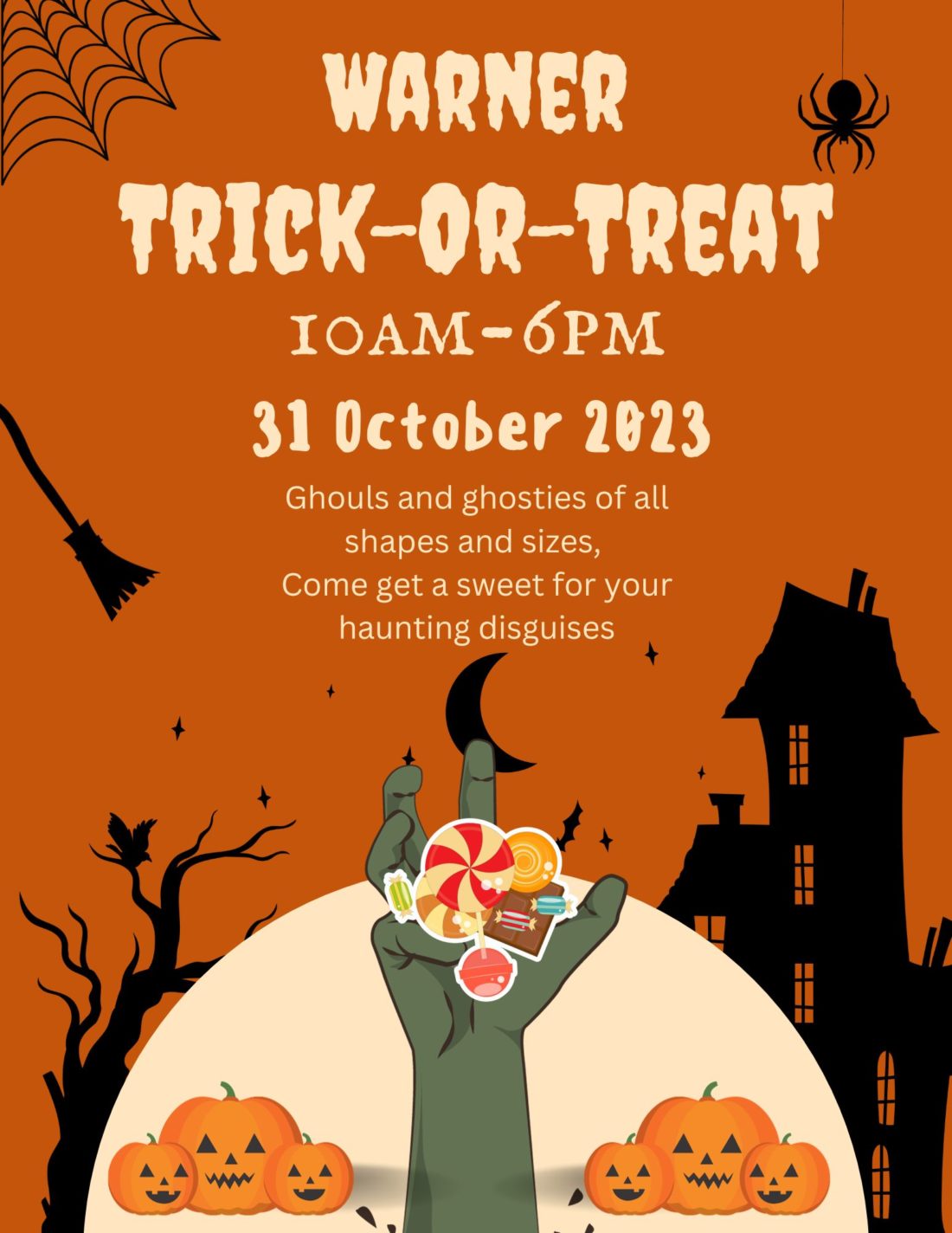 Warner trick or treat