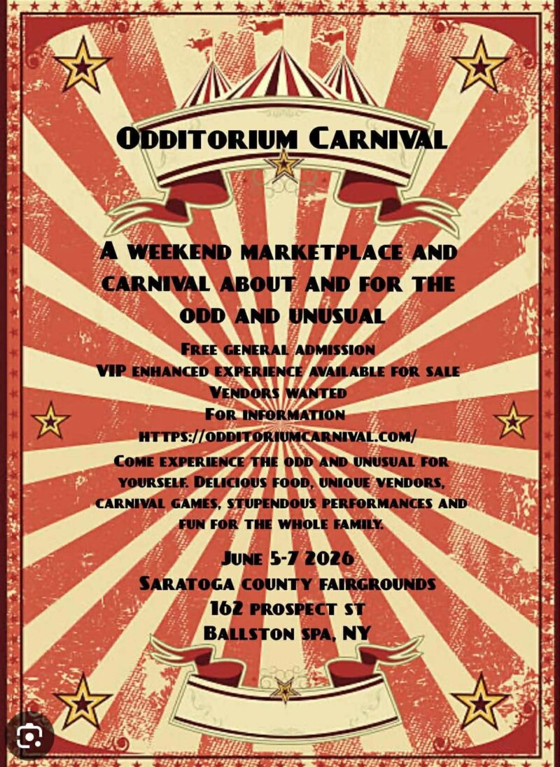 poster - odditorium carnival